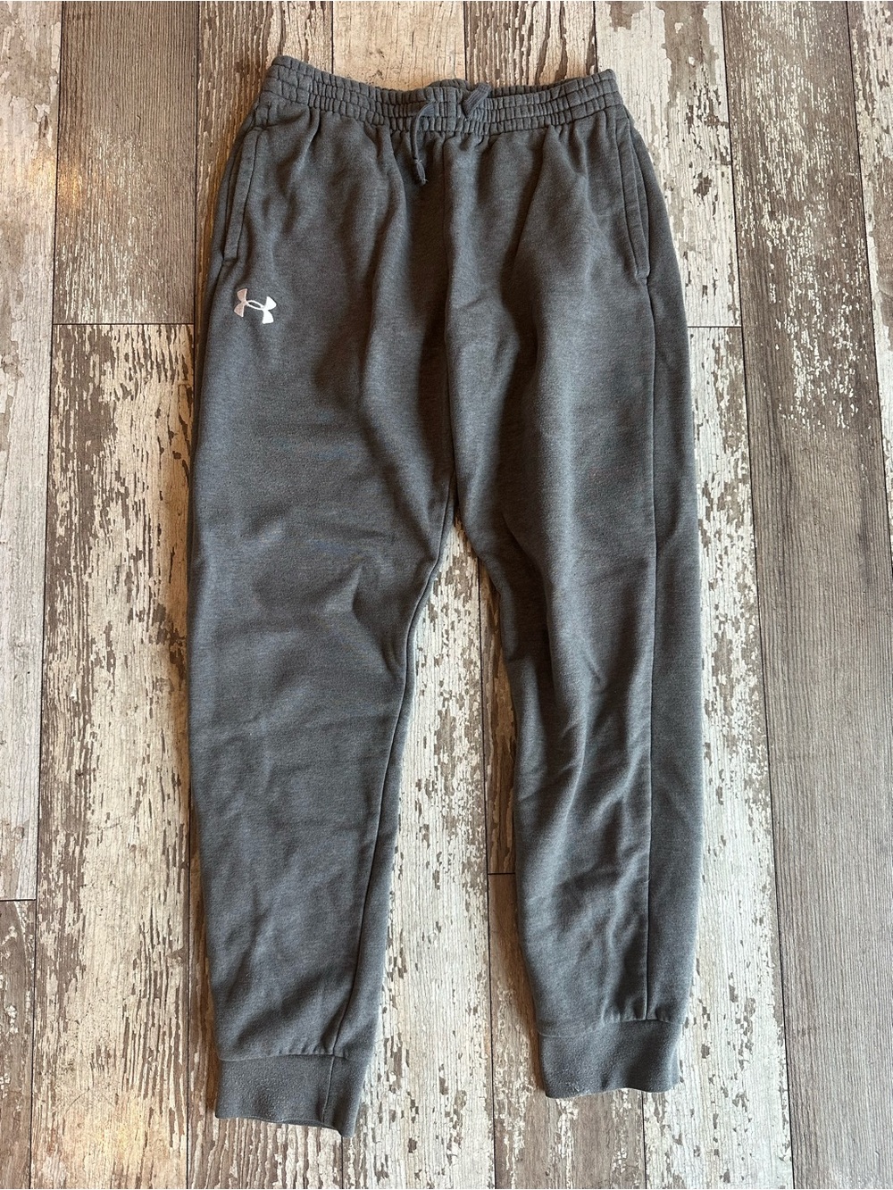 Under Armour Kids Charcoal Gray Jogger Sweatpants